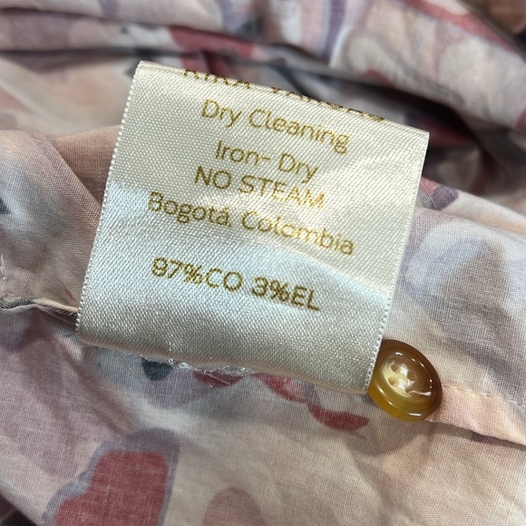 Kika Vargas Multicolored Asymmetric Long Sleeve Dress Size S - Picture 11 of 11